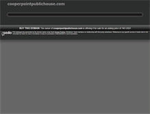 Tablet Screenshot of cooperpointpublichouse.com